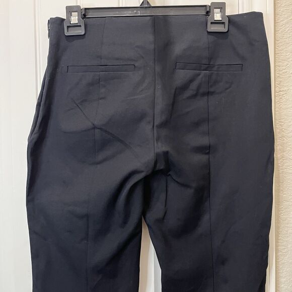 A New Day Black Stretch Crop Pull On Dress Work Trouser Pants Womens Size 10 - Picture 6 of 11